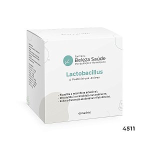 Lactobacillus Paracasei 1 Bilhão ufc, Rhamnosus 1 Bilhão ufc, Acidophilus 1 Bilhão ufc, Bifidobacterium Lactis 1 Bilhão ufc, FOS -  60 doses