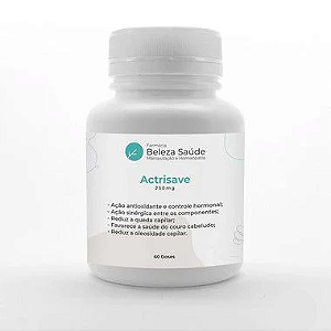 Actrisave 250mg Queda de Cabelos e Saude Capilar - 60 doses