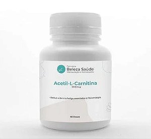 Acetil-L-Carnitina 500mg - 90 Cápsulas - Reduz a Fadiga