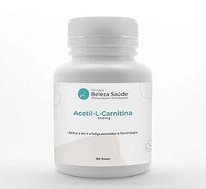 Acetil-L-Carnitina 500mg - 180 Cápsulas - Reduz a Fadiga