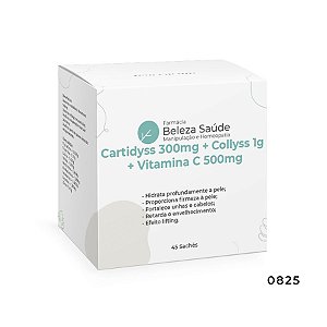 Cartidyss 300mg + Collyss 1g + Vitamina C 500mg - 45 sachês