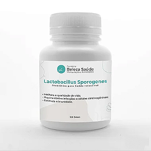 Lactobacillus Sporogenes Probiótico para Saúde Intestinal - 120 doses