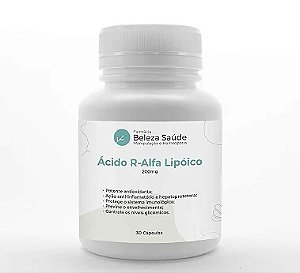 Ácido R Alfa Lipóico 200mg : Antioxidante Universal 30 Caps