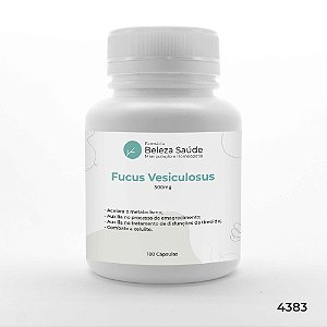 Fucus Vesiculosus 500mg : ( Alga Parda ) 180 Cápsulas