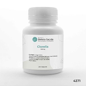 Clorella 500mg : ( Chlorella ) 240 Cápsulas