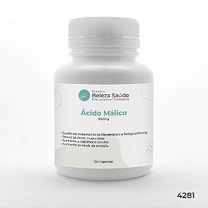 Ácido Málico 500mg : 180 Cápsulas