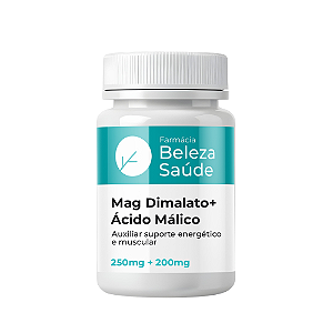 Magnésio Dimalato 250mg + Ácido Málico 200mg : 120 Cápsulas