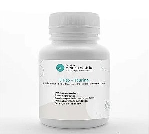 5 Htp + Taurina + Picolinato De Cromo - Fórmula Energética - 30 doses