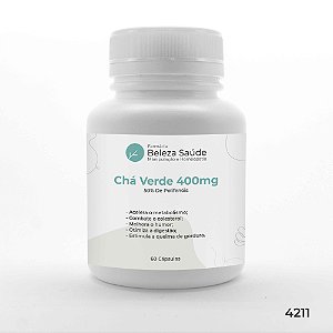 Chá Verde 400mg : ( 50% De Polifenóis ) 60 Cápsulas