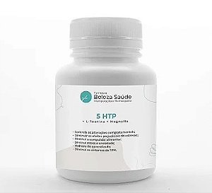 5 Htp + L-Teanina + Magnolia - Diminui a Ansiedade - 75 doses