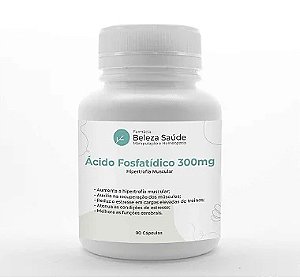 Ácido Fosfatídico 300mg Hipertrofia Muscular - 90 doses