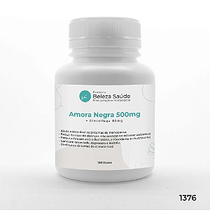 Amora Negra 500mg + Cimicífuga 80mg - 150 doses