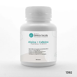 Aloina + Cafeína + Gynmena + 2 Ativos - Termogênico Forte - 90 doses