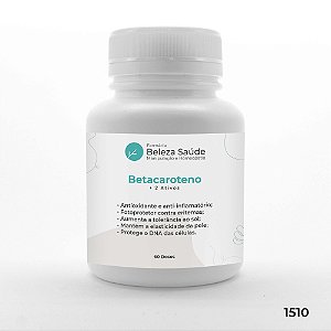 Betacaroteno + 2 Ativos - Pele Protegida e Bronzeada - 60 doses