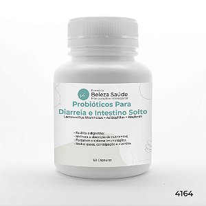 Probióticos Para Diarreia / Intestino Solto : 60 Cápsulas