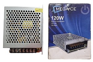 FONTE CHAVEADA 12V-10A 100-250V COLMEIA MEGAACE