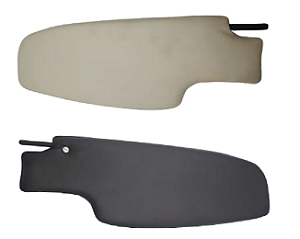 QUEBRA SOL LADO DIREITO VW FUSCA 75/77 PRETO COM BRANCO COPAM