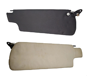 QUEBRA SOL LADO DIREITO LISO FUSCA 77/87 PRETO COM BRANCO PEMATEC