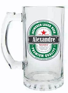 Caneca de Chopp De Vidro Personalizada em Campinas