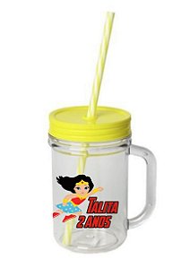 Caneca Mason Jar 480ml Personalizada