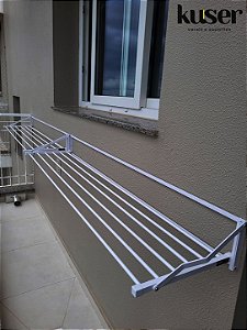 Varal Articulável Dobrável Linha Diamante "Super Reforçado"