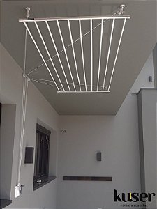 Varal Tradicional de Teto 08 Varetas - Linha Diamante