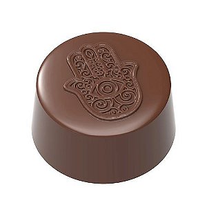 CW1886 - Fôrma de policarbonato para chocolate modelo Mão de Fátima