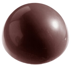 CW2254 - Fôrma de policarbonato para chocolate modelo meia-esfera 8cm