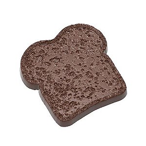 CW12165 - Fôrma de policarbonato para chocolate modelo Torrada - 45g