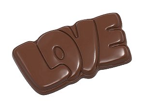 CW2489 - Fôrma de policarbonato para chocolate modelo Tablete Love