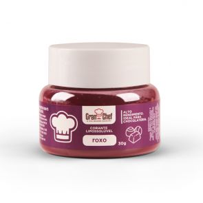 Corante Lipossolúvel em pó Roxo para Chocolate 30g - Gran Chef