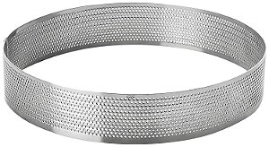 Aro Culinário Perfurado em Inox - 3cm x 15cm