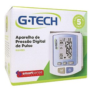 APARELHO DE PRESSÃO DIGITAL DE PULSO G-TECH RW450