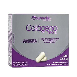 COLAGENO TIPO II 30 CAPSULAS - SANAVITA