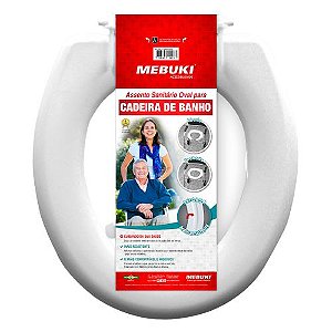 ASSENTO SANITARIO OVAL PARA CADEIRA DE BANHO MEBUKI