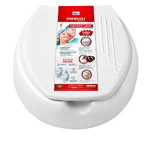 ASSENTO SANITARIO ELEVADO 7,5 CM COM TAMPA MEBUKI