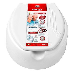ASSENTO SANITARIO ELEVADO 13,5 CM COM TAMPA MEBUKI