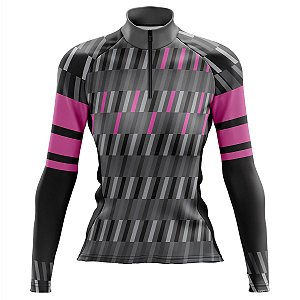 Camisa Ciclismo Mountain Bike Feminina Pro Tour Granulado Manga Longa Proteção UV+50