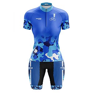 Conjunto Bermuda e Camisa Feminino Pro Tour Camuflada