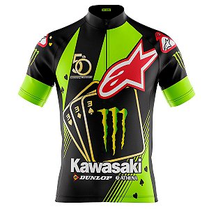 Camisa Ciclismo Masculina Mountain Bike Kawasaki Dry Fit Proteção UV+50