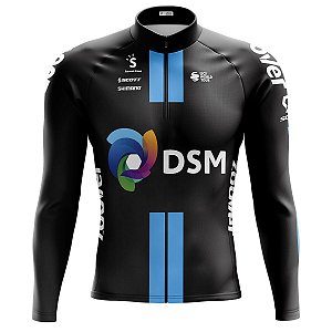 Camisa Ciclismo Masculina Mountain Bike DSM Manga Longa Dry Fit Proteção UV+50