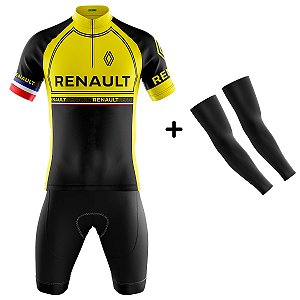 Conjunto Masculino Ciclismo Bermuda e Camisa Renault