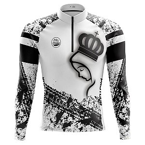 Camisa Ciclismo Manga Longa Masculina Pro Tour Romaria Dry Fit Proteção UV+50