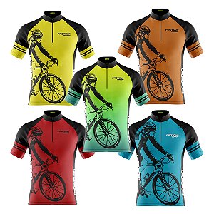 Anúncio Agrupado de Camisa Bike Grande Várias Cores Proteção UV+50