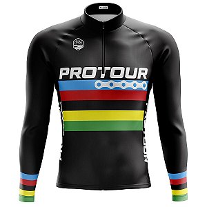 Camisa Ciclismo Masculina Manga Longa Pro Tour UCI