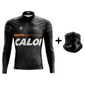 Camisa Ciclismo Masculina Manga Longa Caloi + Bandana Brinde