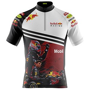 Camisa Ciclismo Masculina Manga Curta Red Bull Champion Proteção UV+50