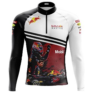 Camisa Ciclismo Manga Longa Masculina Red Bull Champion