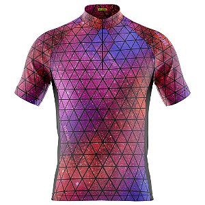 Camisa Manga Curta Masculina Pro Tour Galáxia Fade Proteção UV+50