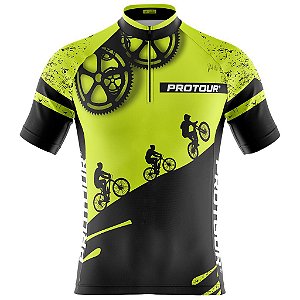 Camisa Ciclismo Masculina Pro Tour Respeite O Ciclista Com Bolsos UV 50+